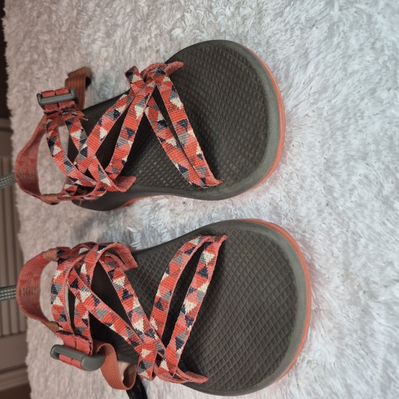 Chaco Women's Sandals - Gray and Coral - Picture 2 of 5
